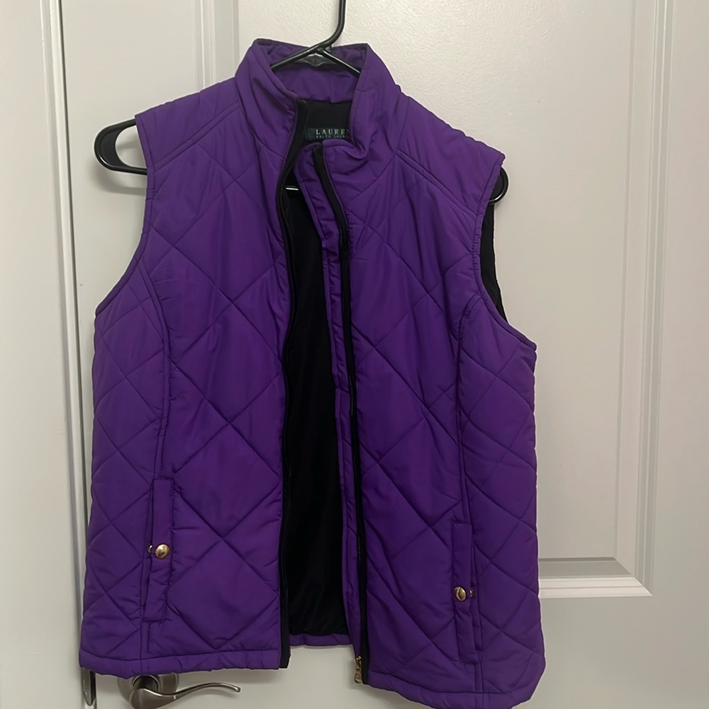 Purple Ralph Lauren vest size medium
